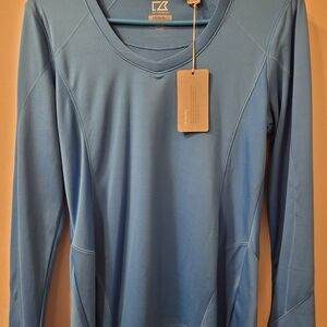 Cutter & Buck Sky Blue Long Sleeve Shirt